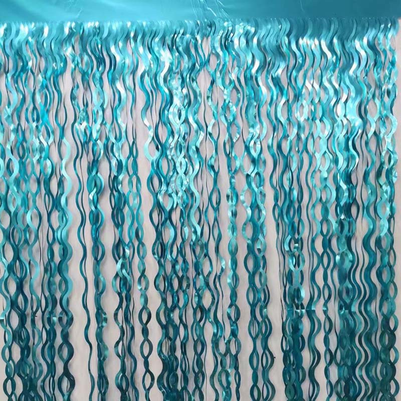 1*2 metros Fringe de cortina de lluvia brillante