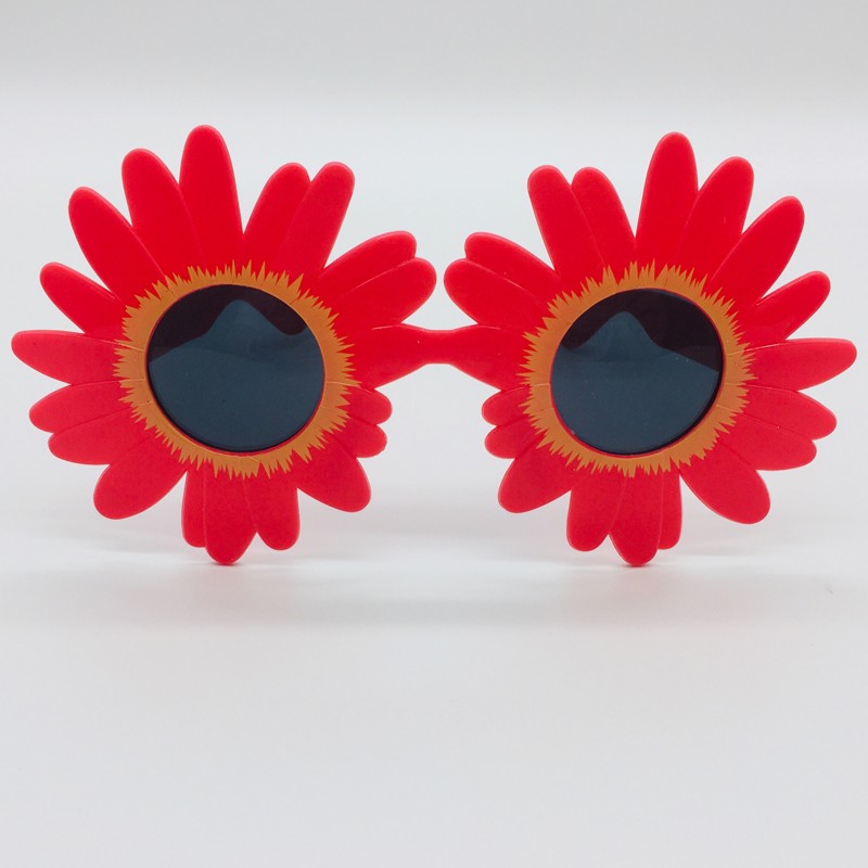 Lindas gafas de sol con diseño de marca en forma de girasol y flores para bebé