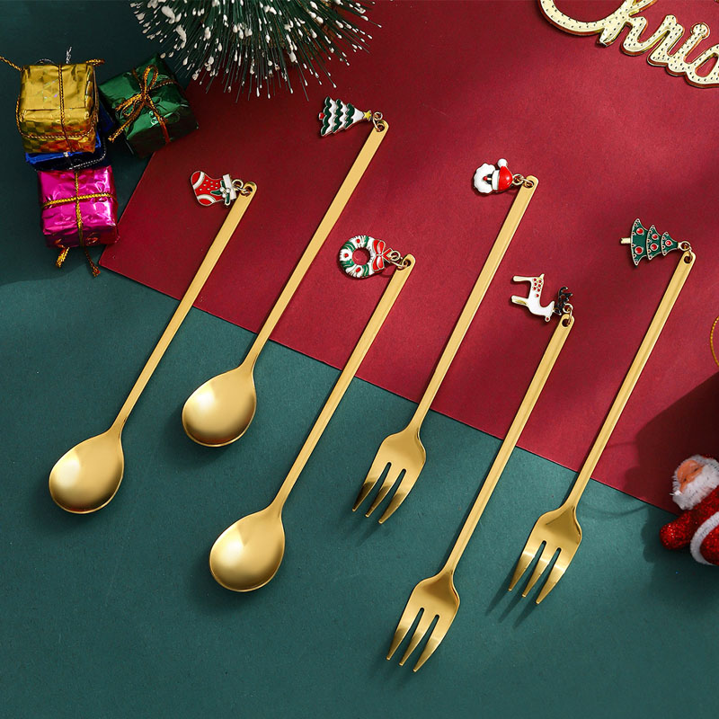 El último set de cuchara de acero inoxidable de Snow Man de nieve de Shinny