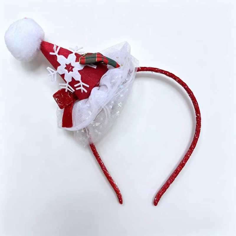2026 Nuevo gorro navideño con diadema y luces
