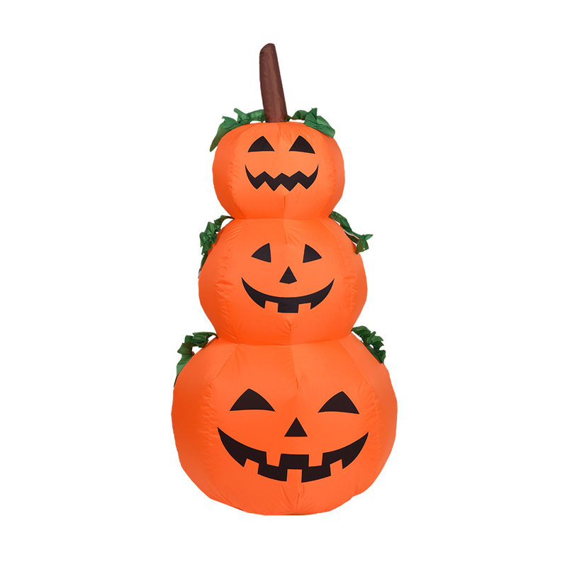3 capas Halloween de calabaza inflable