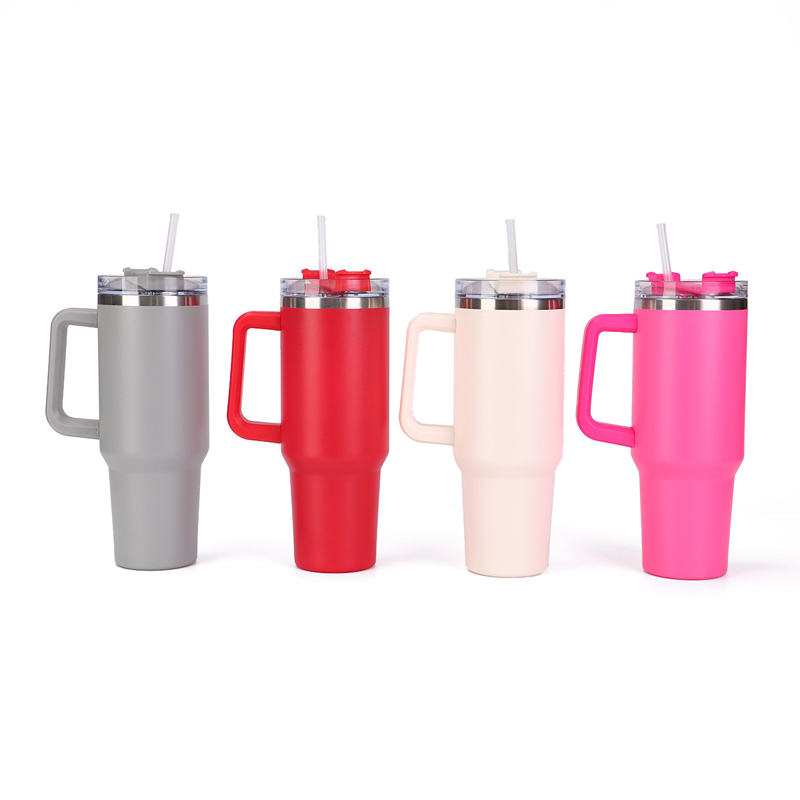 Vaso de 40 oz con asa y tapas