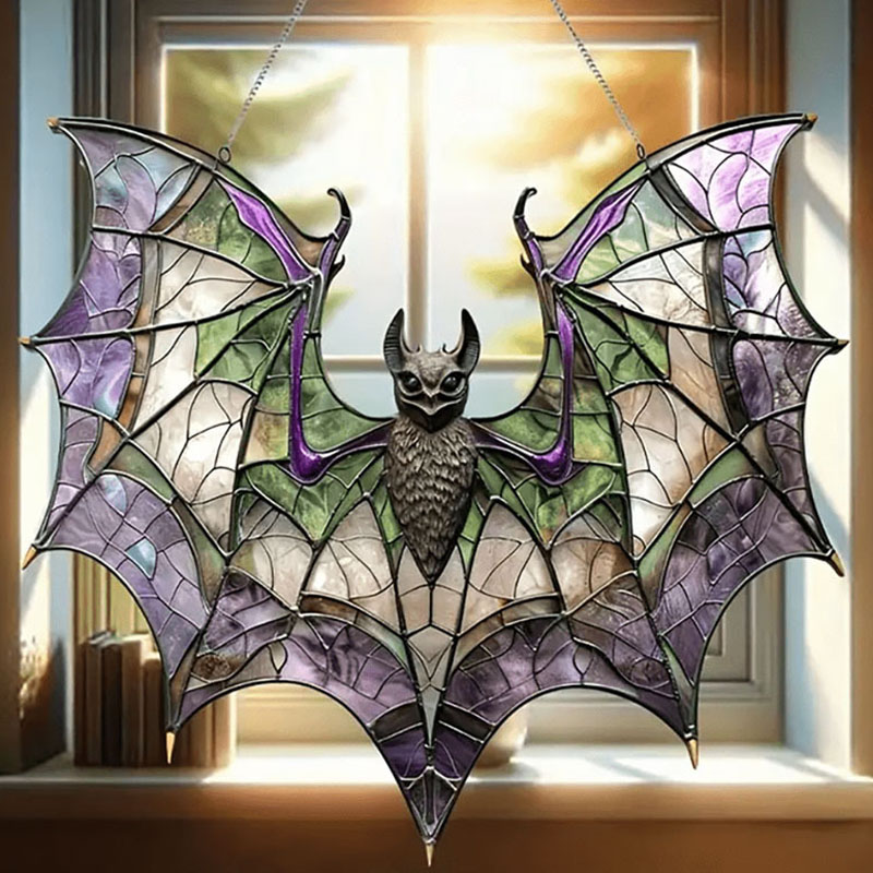 Decoración de la ventana del colgante acrílico de murciélago