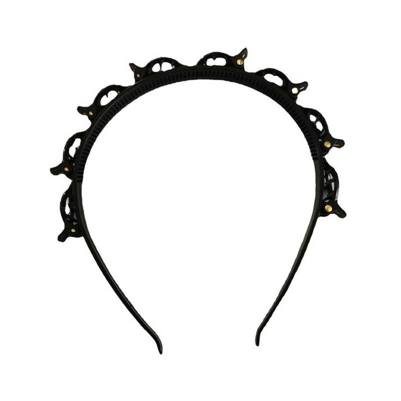 Diadema de twister de plástico acrílico con clip