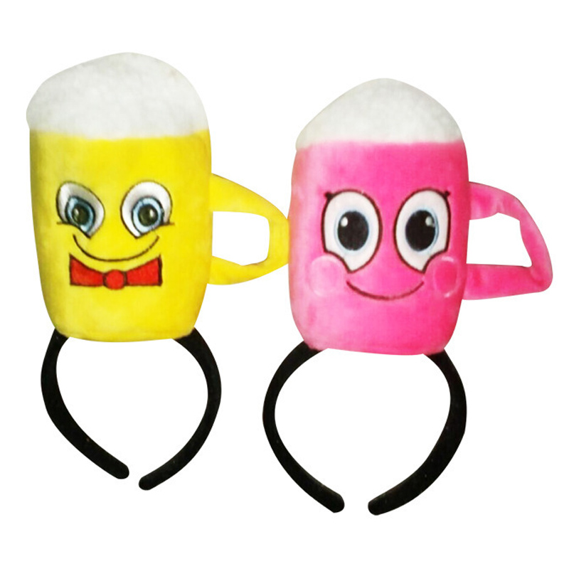 Diadema de fiesta de botella de cerveza