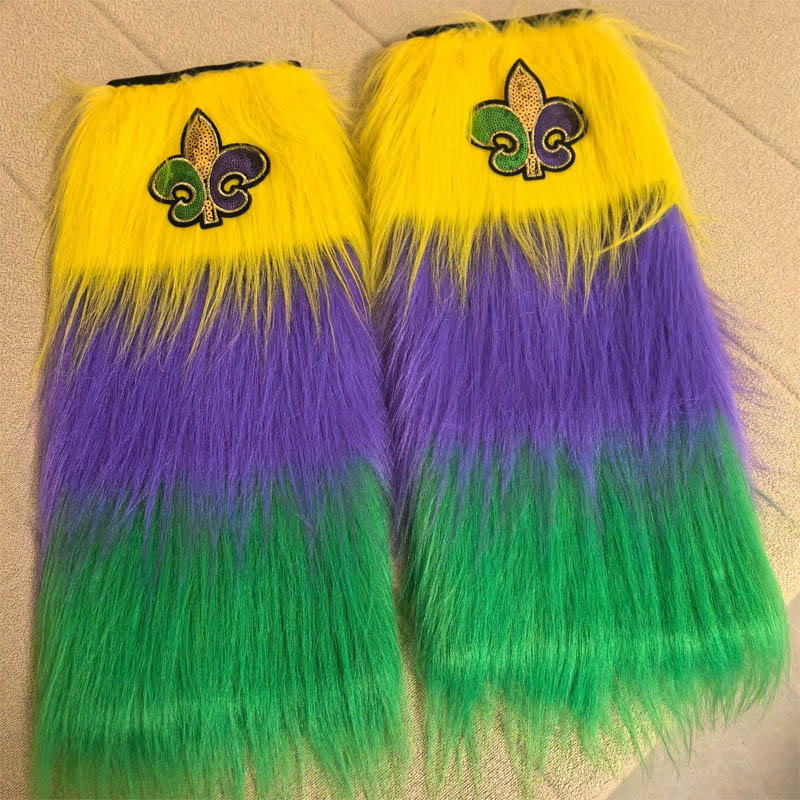 Cubierta de pierna de cabello largo de carnaval