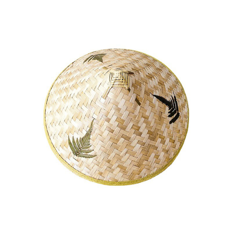 Sombrero de bambú de paja oriental chino