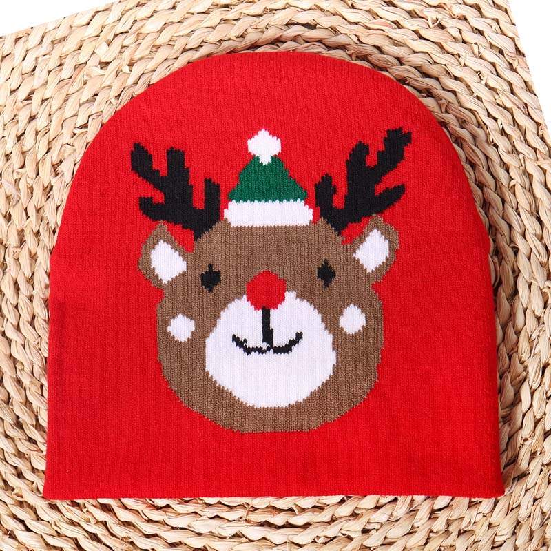 Sombrero de gorro jacquard de Navidad