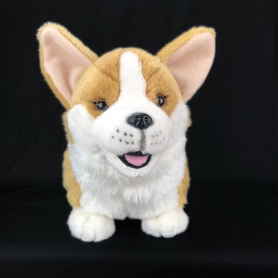 Juguete realista mimoso personalizado del Corgi de la felpa del animal relleno del perro de perrito