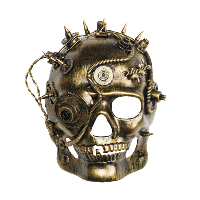 Máscara steampunk cyborg