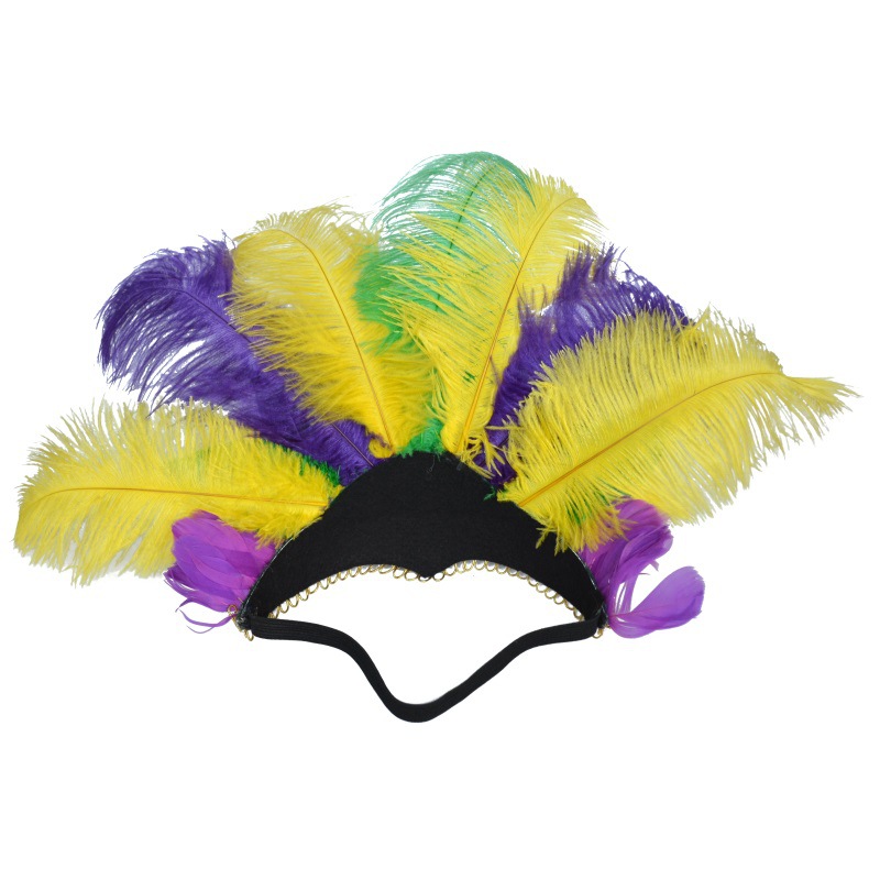 Tocado de plumas para fiesta de Carnaval de Brasil