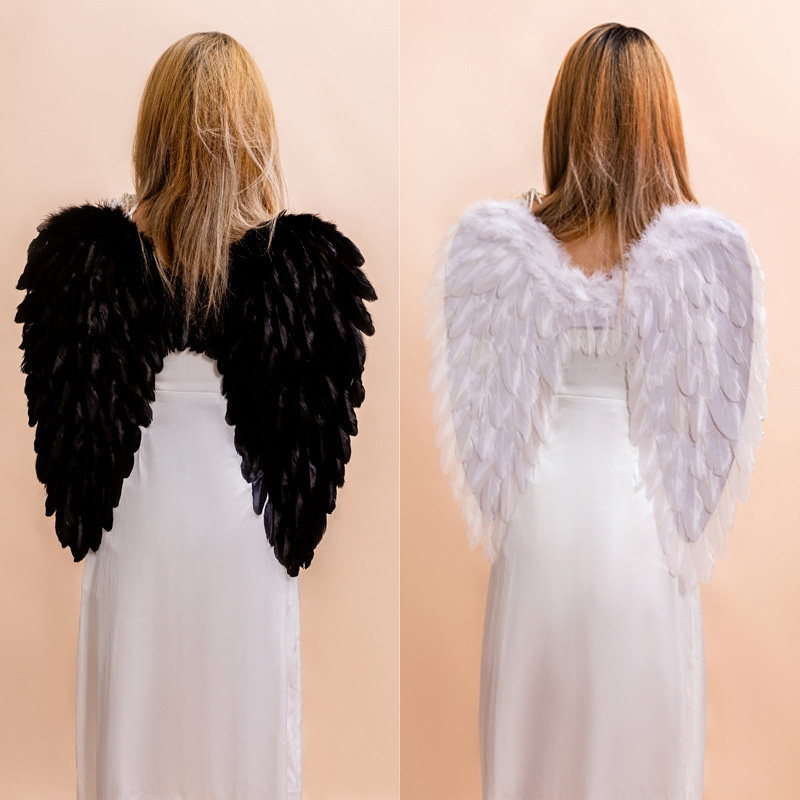 Alas de ángel de plumas
