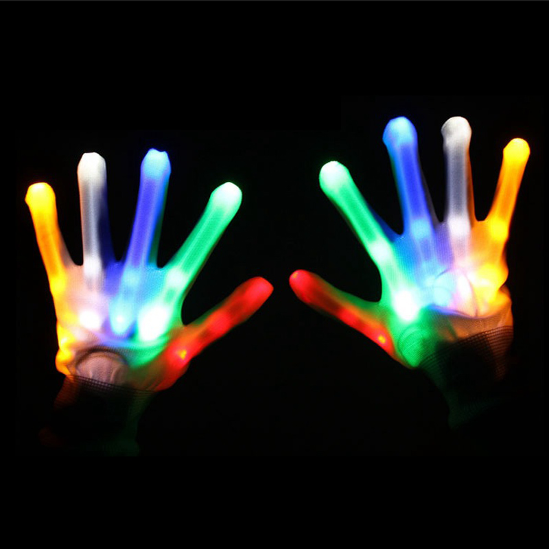 Guantes LED intermitentes