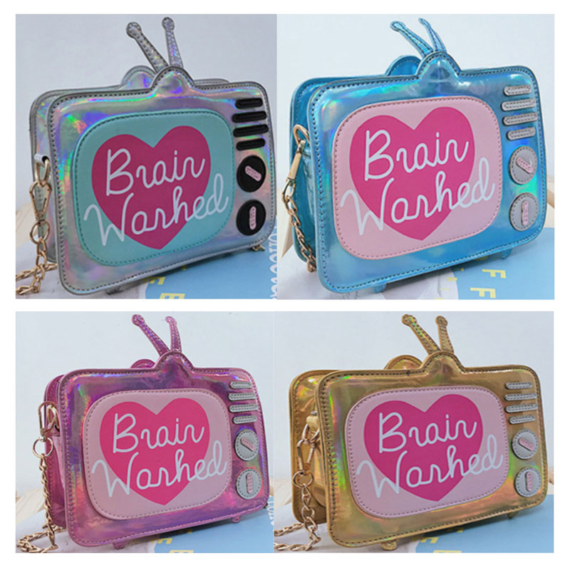 Bolsa de honda para chicas con forma de corazón de corazón brillo