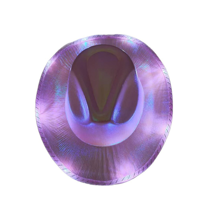 Sombrero de vaquero brillante con luces LED