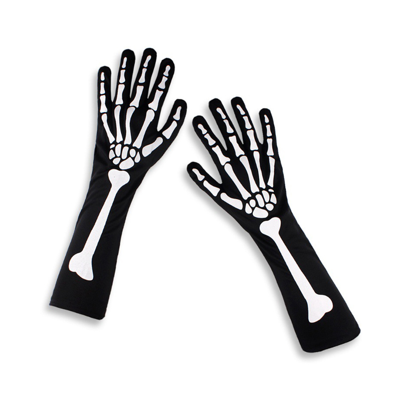 Fiesta de Halloween Guantes largos aterradores