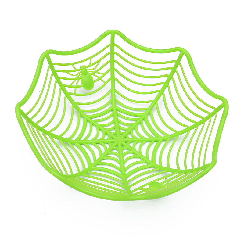 Soporte de caramelo de araña de plástico de Halloween