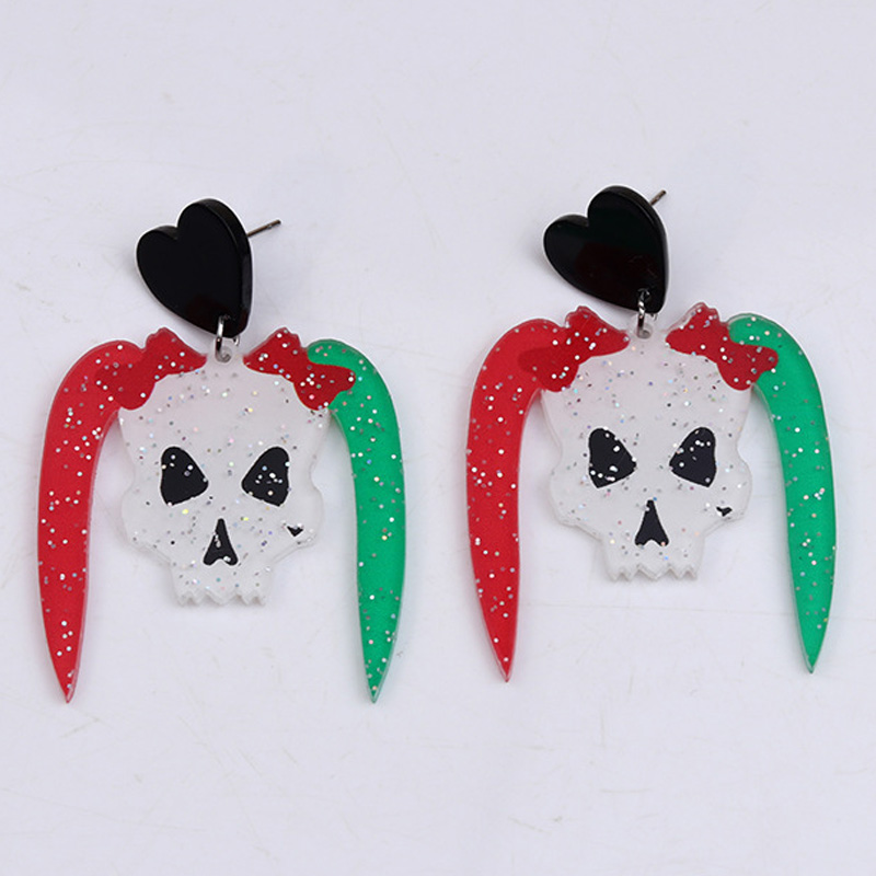 Pendientes de alma de cuchillo de calabaza de Halloween