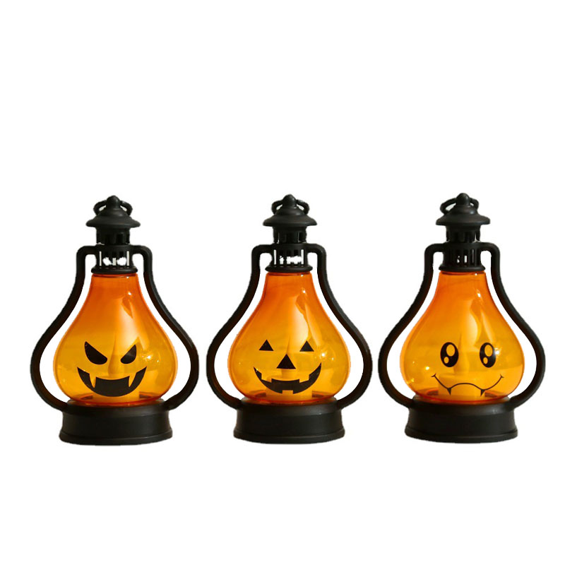 Vela en forma de calabaza de Halloween
