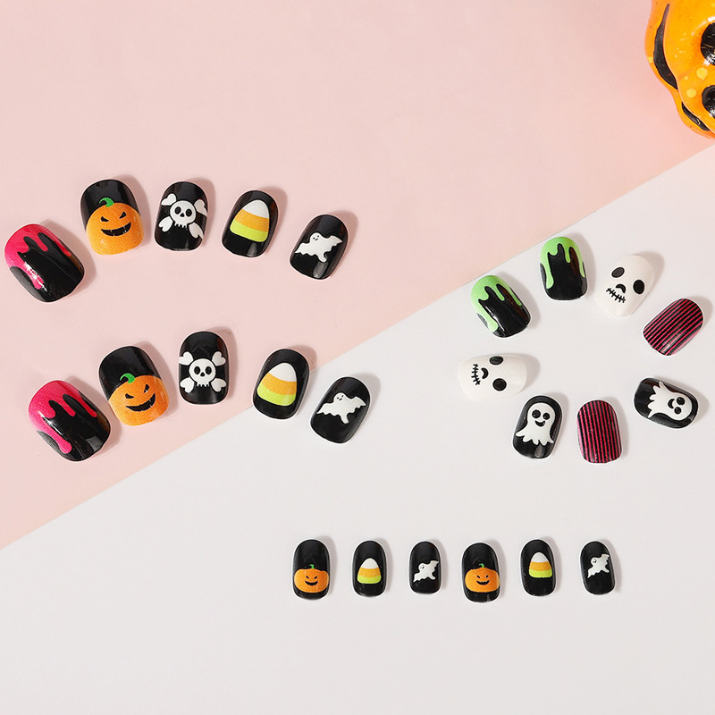 Halloween Short Press en uñas falsas