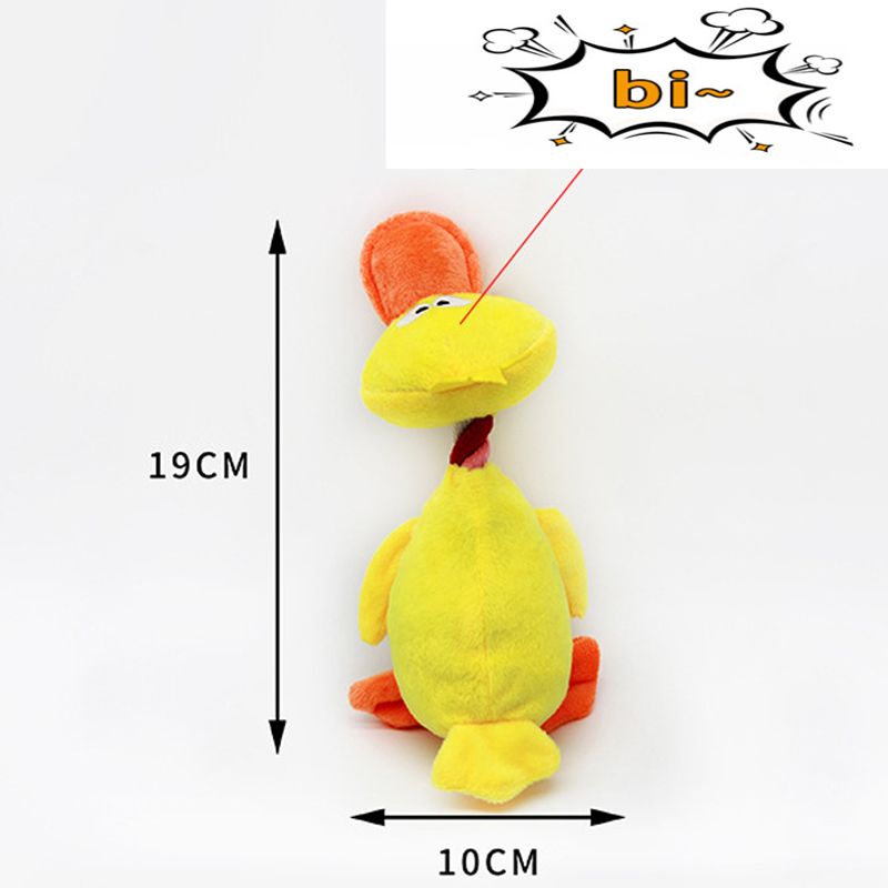 Gran oferta, juguete para mascotas con sonido de pato supersuave tricolor, gran oferta