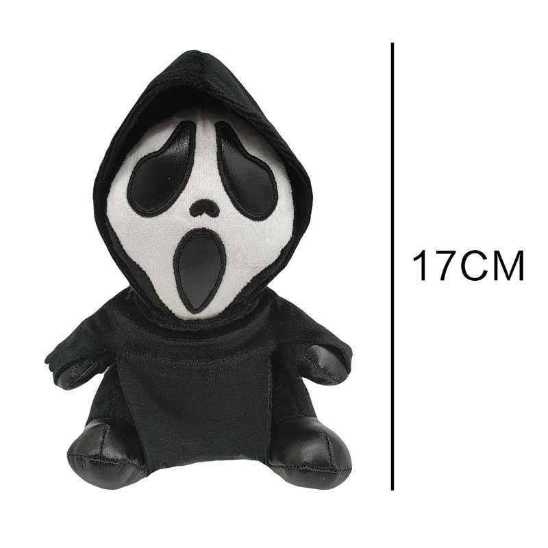 Venta caliente juguete de felpa Grim Reaper muñeca mueca muñeca Anime Ghostface felpa