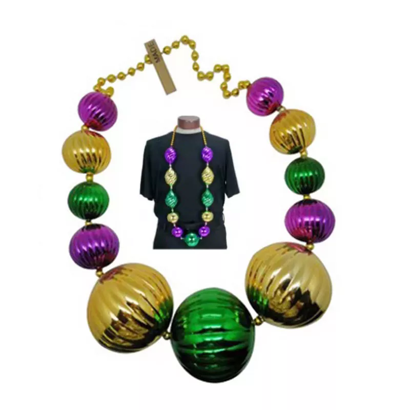 Collar de cuentas Jumbo Mardi Gras