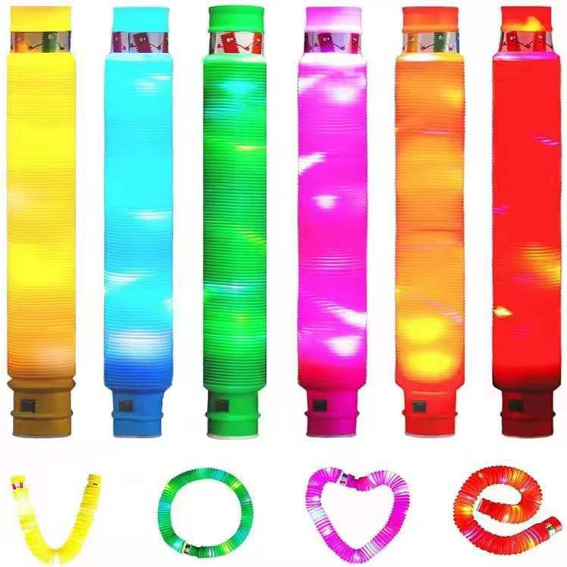 Ilumina las barras luminosas LED Pop Tubes para niños