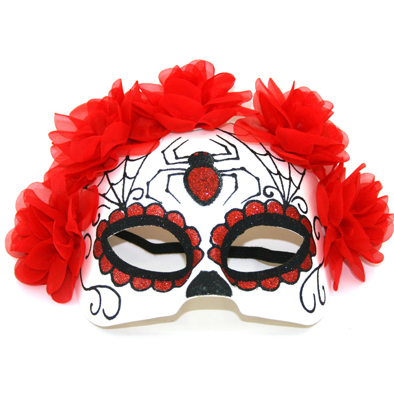 Máscaras de día de la muerte mexicana