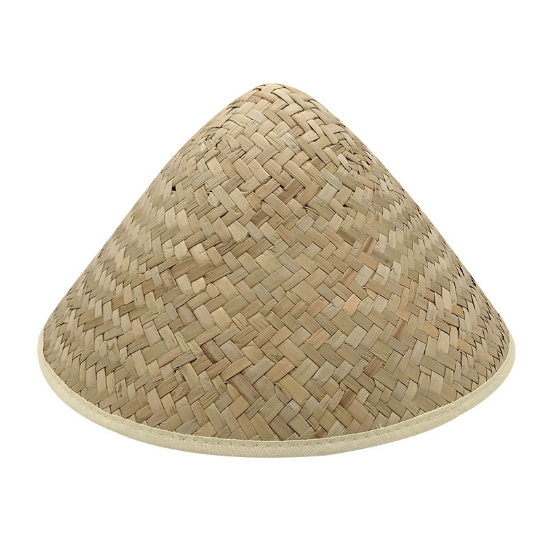 Sombrero de sol de paja cónico de granjero unisex mexicano