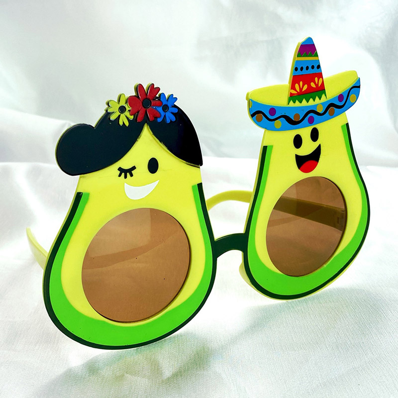 Gafas de forma de aguacate de fiesta