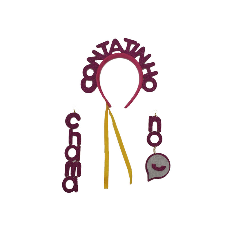 Juego de pendientes de diadema de fiesta