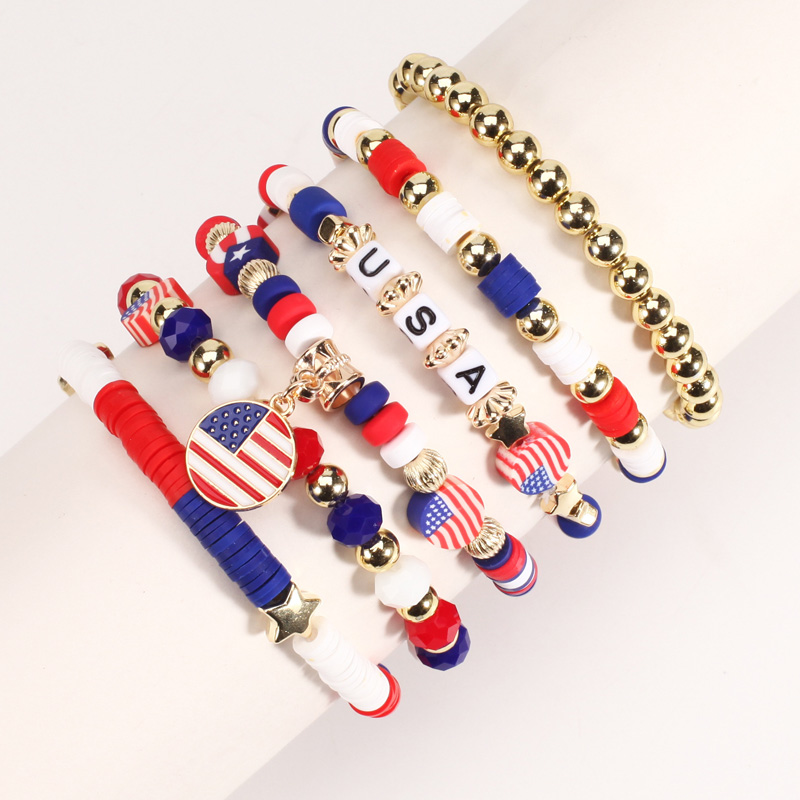 Joyería personalizada de pulsera del Día de la Independencia Americana