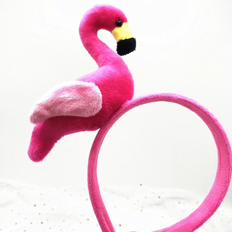 Diadema de flamenco rosa