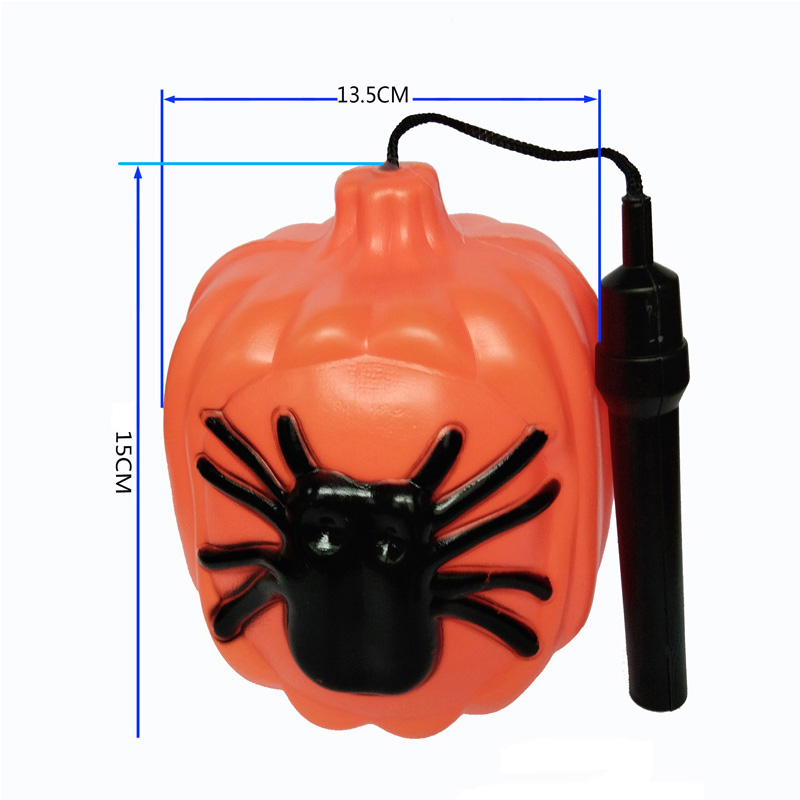 Linternas de calabaza portátiles, iluminación de accesorios de calabaza de plástico