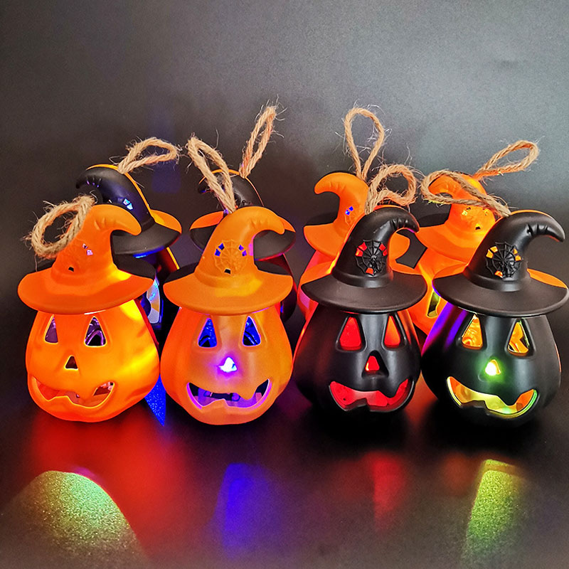Lámpara de luz de calavera de calabaza