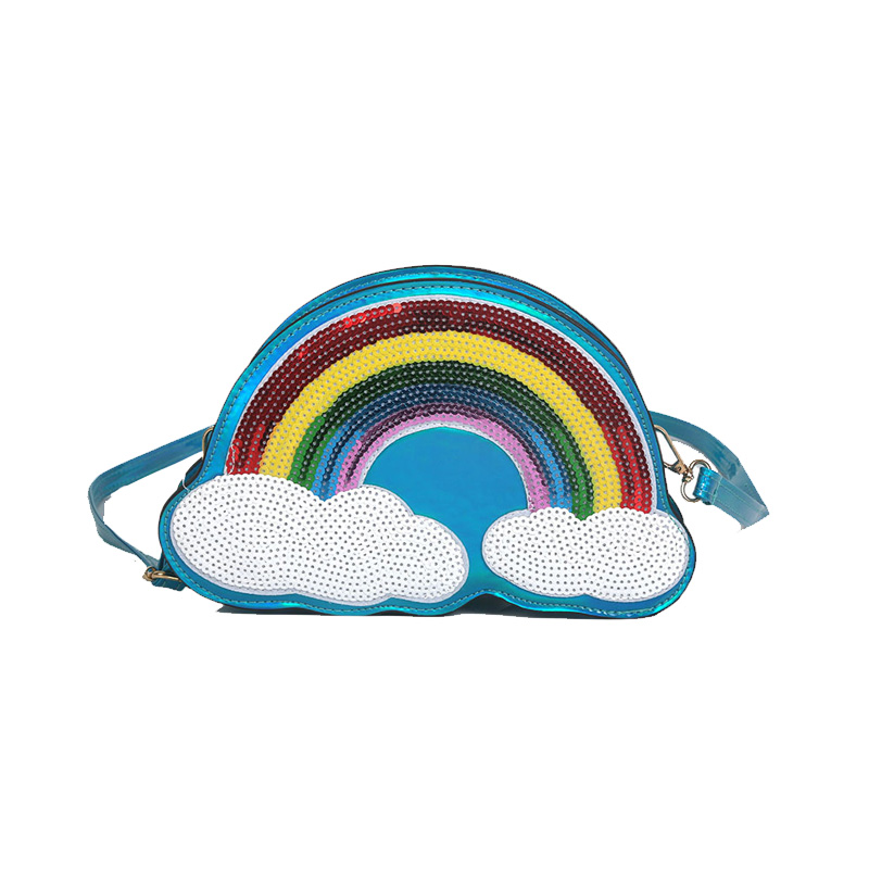 Bolso de lentejuelas de brillo arcoiris