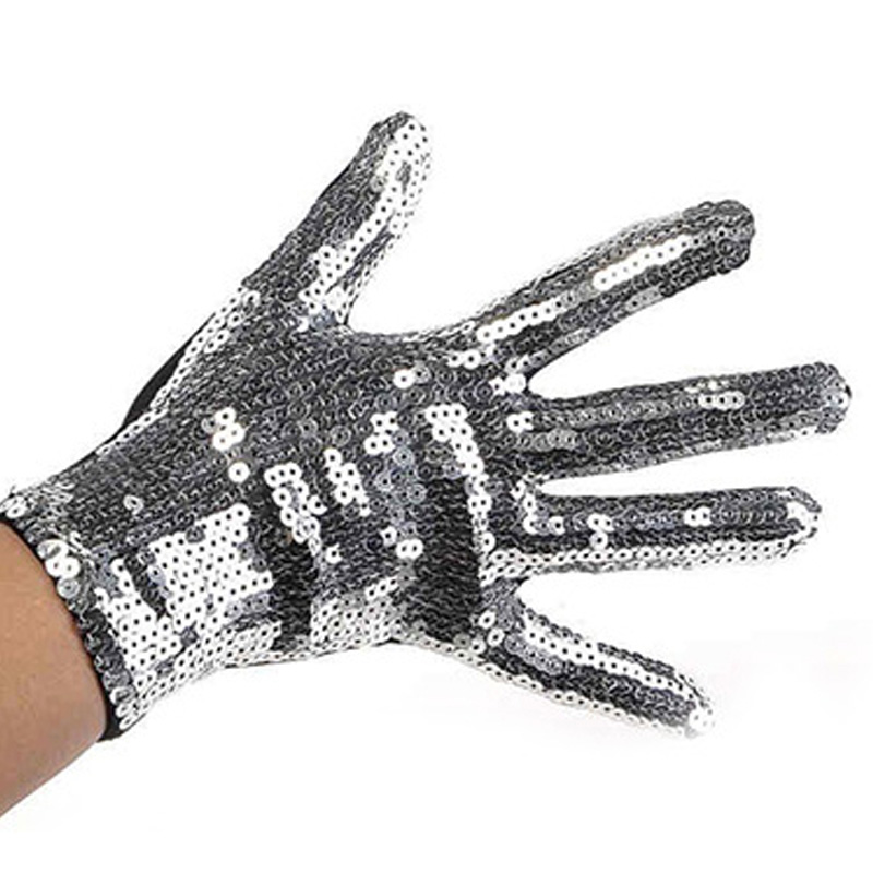 Guantes de lentejuelas brillantes