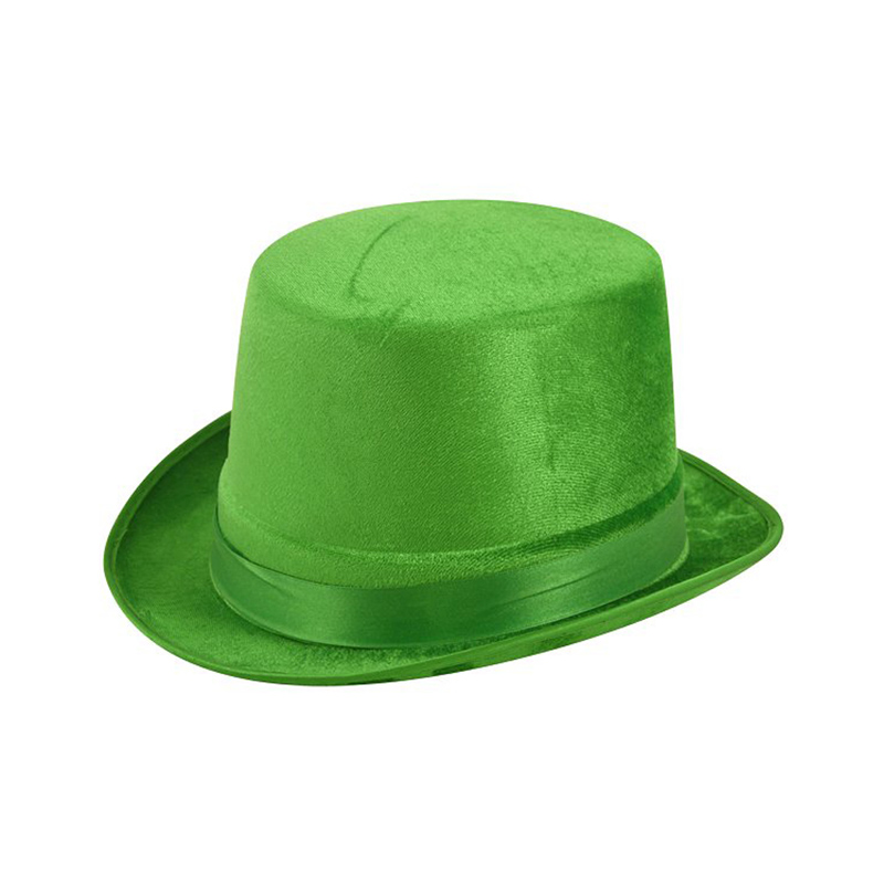 Sombrero de conducción de San Patricio Sombrero de copa verde irlandés