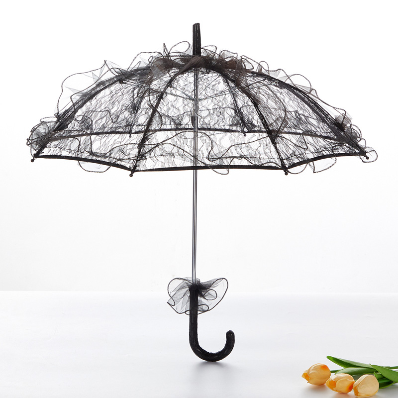 Paraguas de encaje victoriano