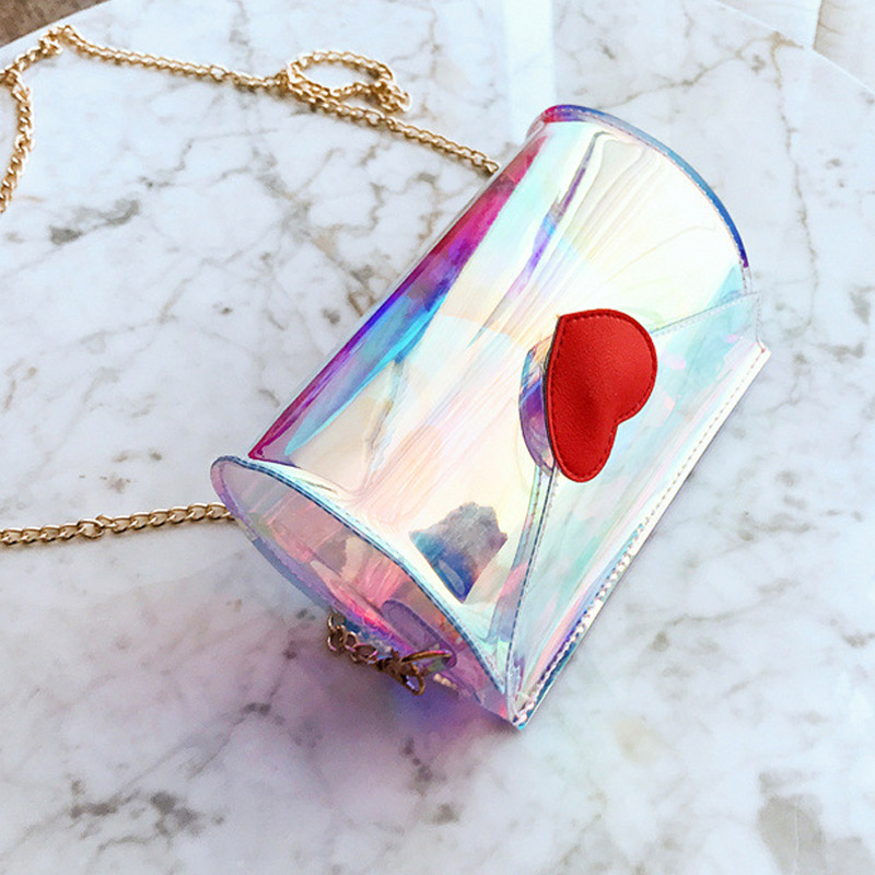 Bolso de hombro transparente impermeable