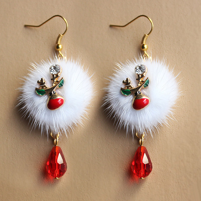 Arete de Navidad para mujeres