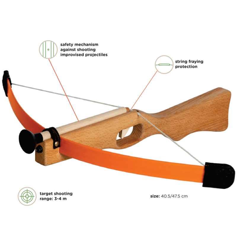Toy de arco para niños de ballesta de madera